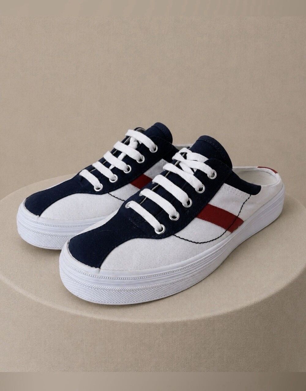 Keds Originals Slip On Mule Sneakers 7.5 Red White Blue Patriotic Retro Y2K